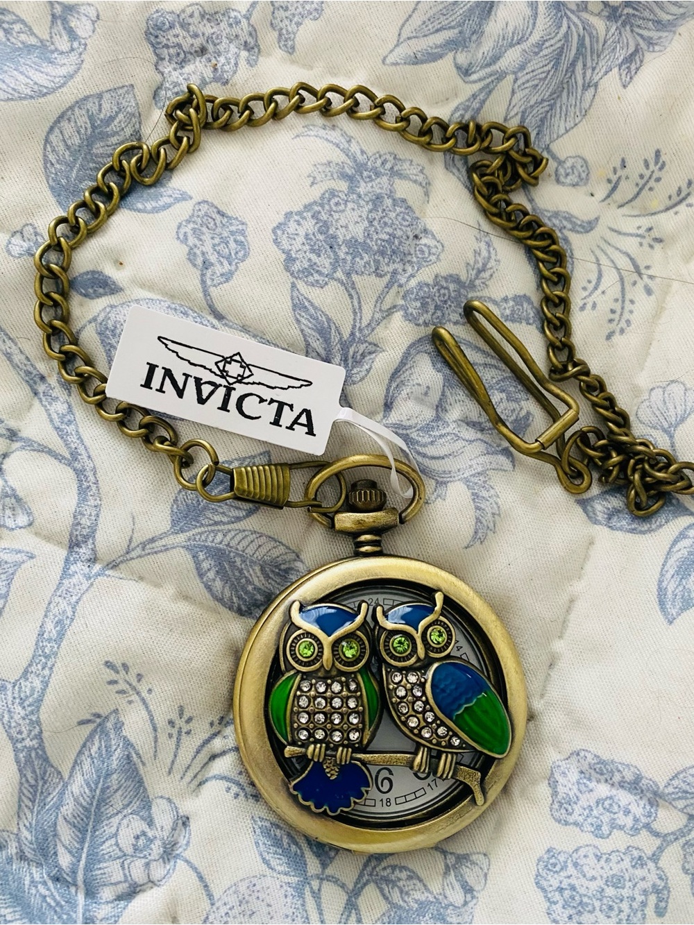 Invicta Owl Pocket Watch